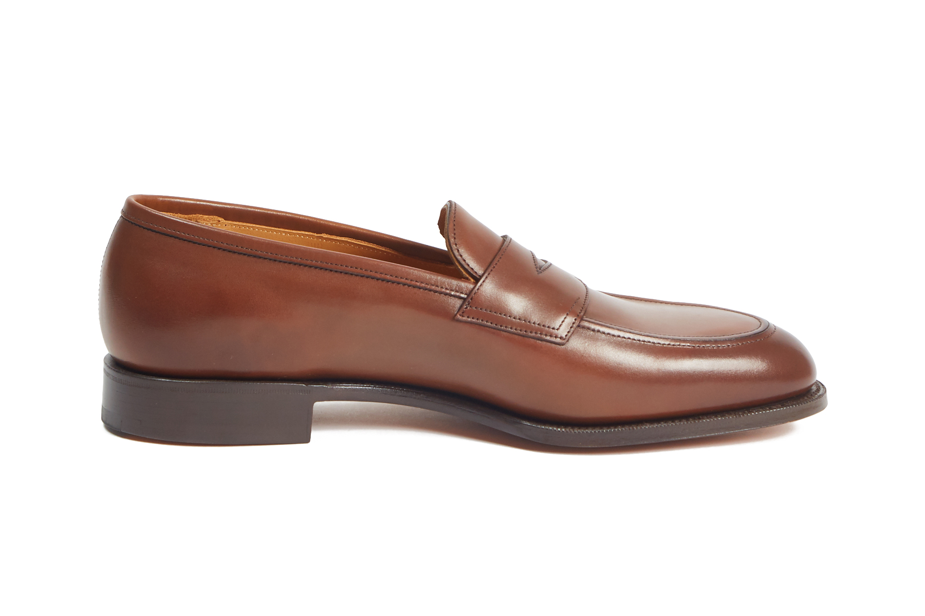未使用 エドワードグリーン EDWARD GREEN ローファー コインローファー PICCADILLY ピカデリー カーフレザー 革靴 メンズ 7.5E(26.5cm相当) ブラウン