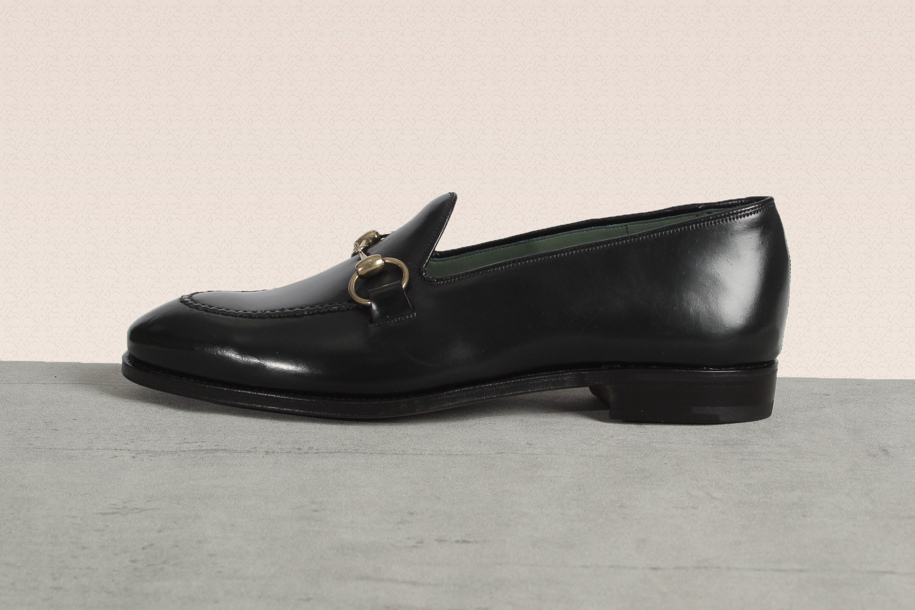 【未使用】カルミーナ ビットローファー 革靴 ブラック 約27.0cm Q3