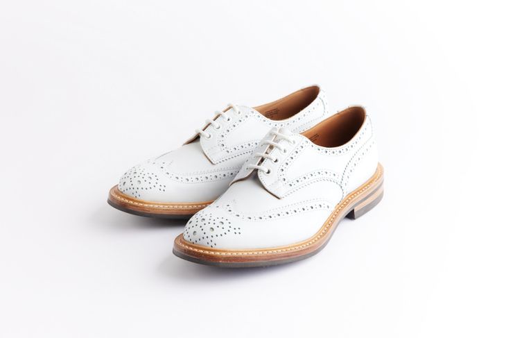 トリッカーズ(Tricker's) バートン BOURTON ウィングチップ メンズ[TRIM5633/253_WHITE] 革靴 Trading  Post 公式通販